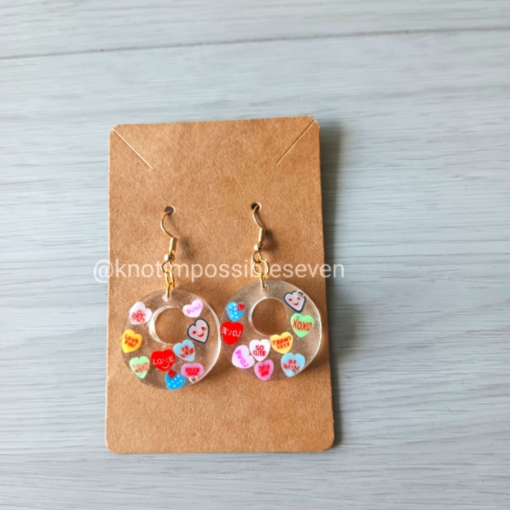 Colorful Heart Earrings